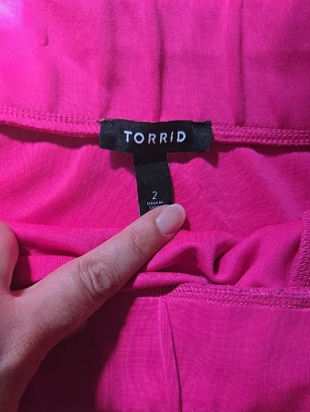 torrid Hot Pink Stretch Skirt - Picture 2 of 2